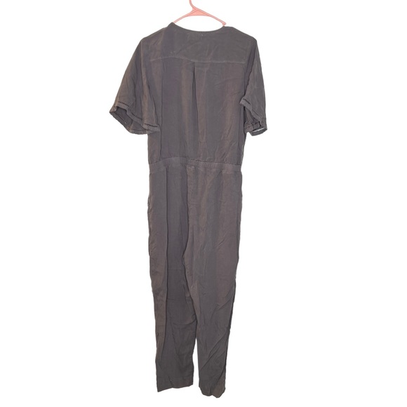 Bella Dahl grey short sleeve jumpsuit